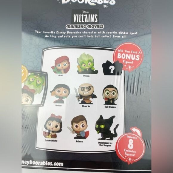 Disney ~Doorables ~Villains Rivaling Royals Collection Peek 8 Figures - Picture 6 of 6